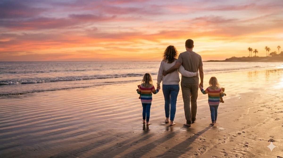 Paar am Strand – Nähe in der Beziehung wiederherstellen